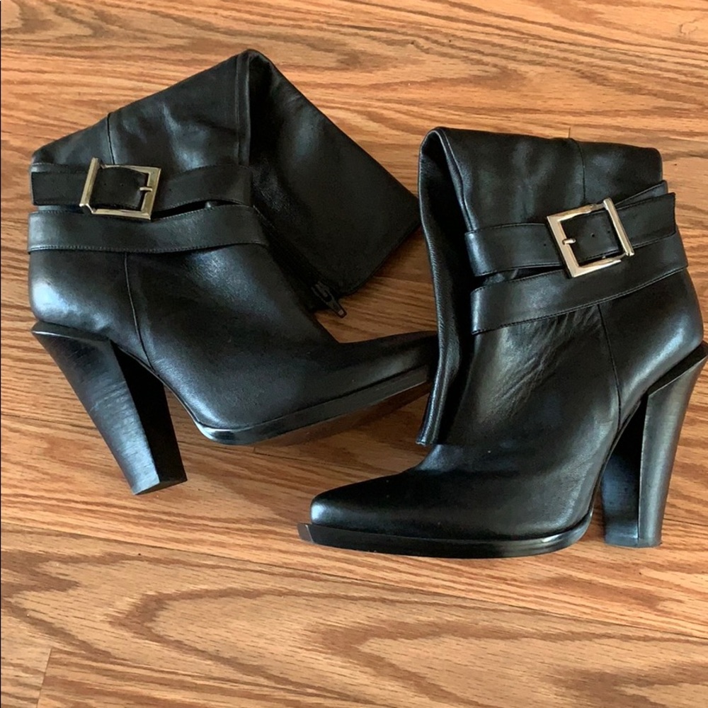 Jessica Simpson Alpine Black Leather Boot Size 8.5